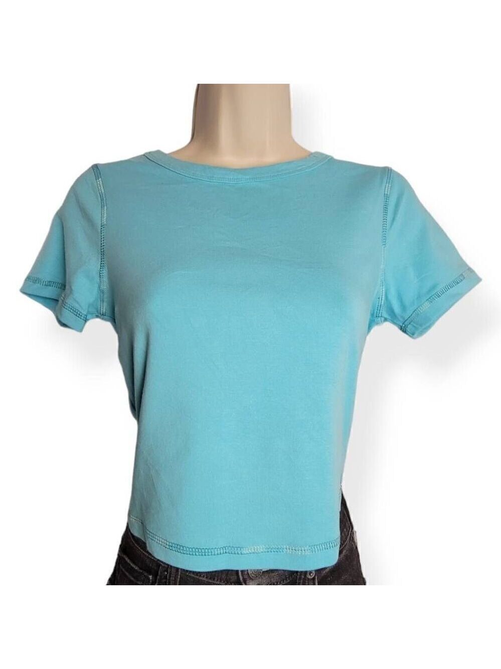Wild Fable Aqua Blue Crop Top Medium